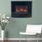 Northwest   Black Curved Glass Electric Fireplace Wall Mount and Remote